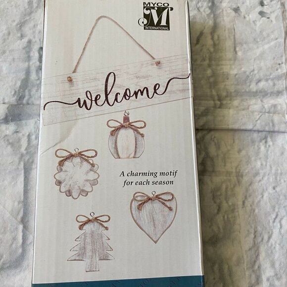 MYCO welcome sign & encore set of 2 hanging shelves - Picture 4 of 8